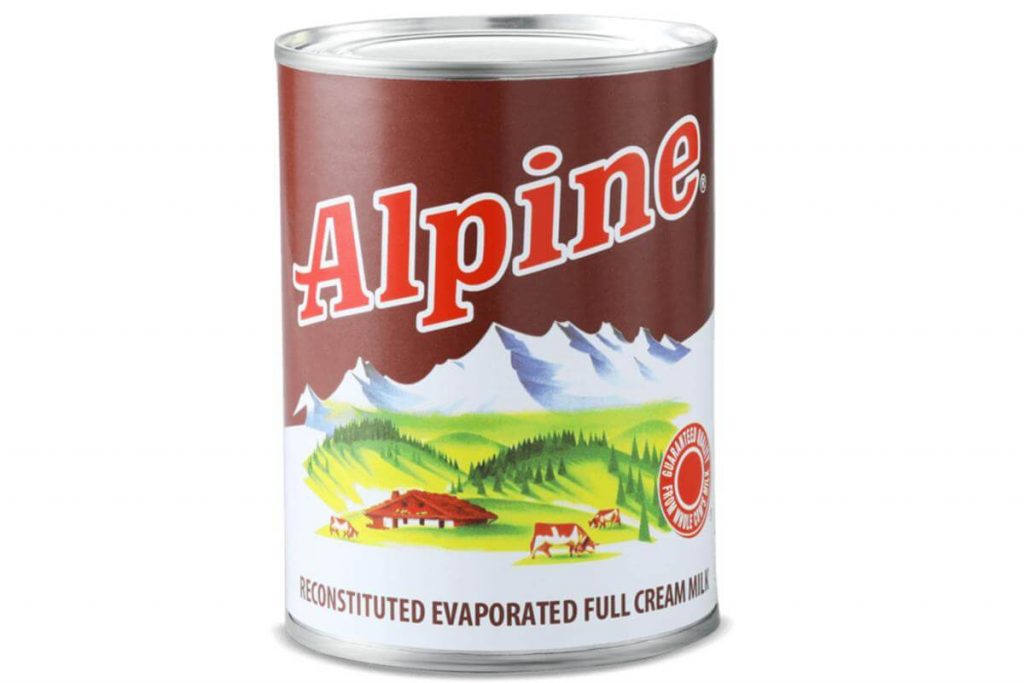 Alpine Evaporated Full cream Milk