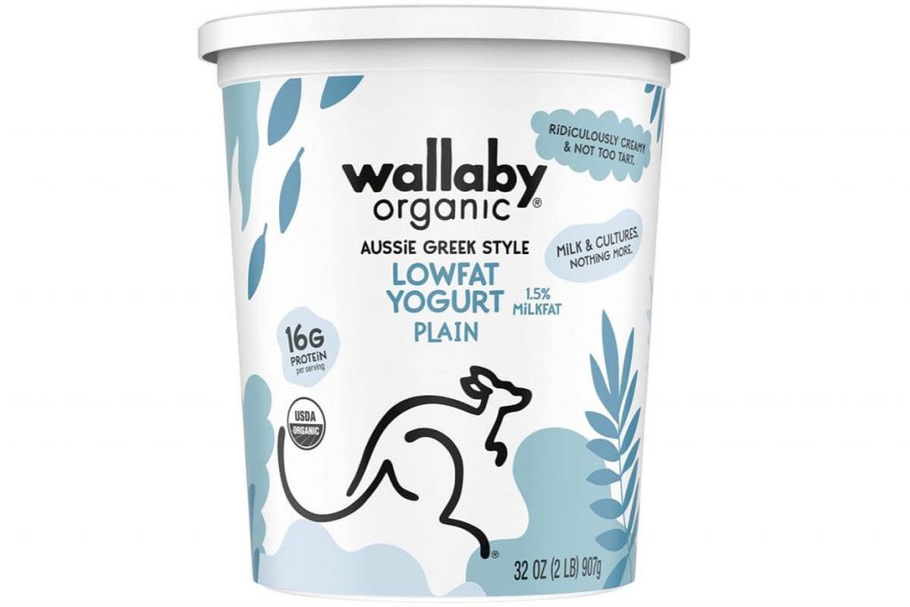 Wallaby Organic Aussie Greek Lowfat Plain Yogurt