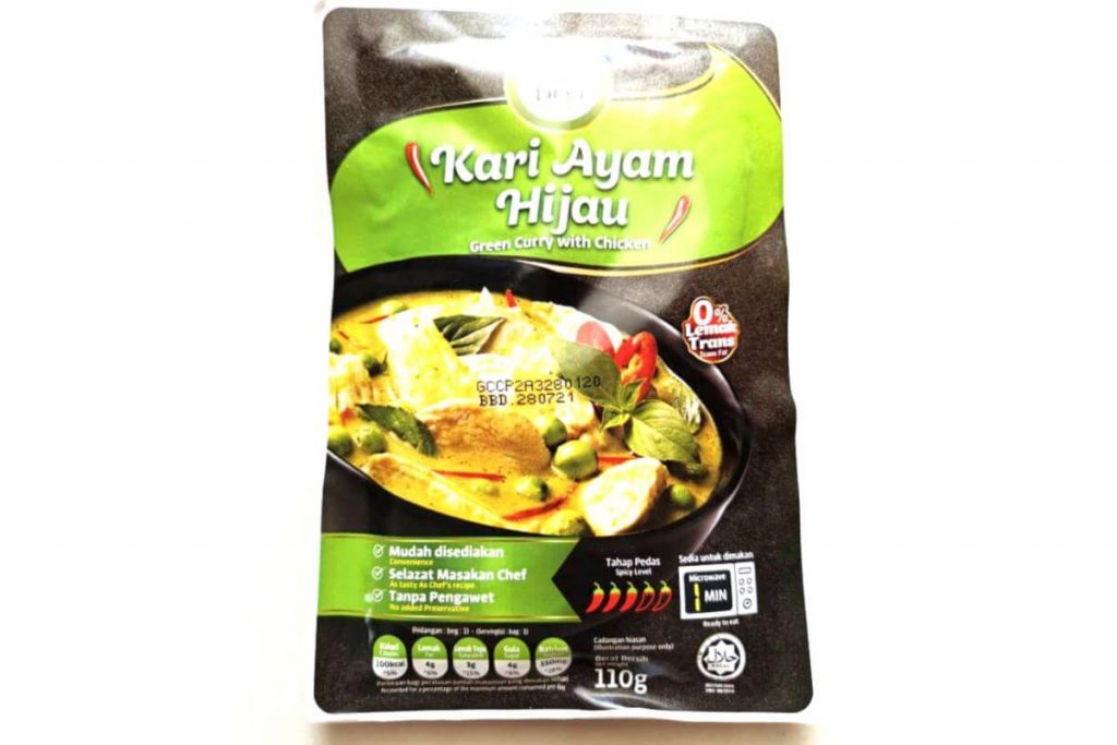 Chimdoo Ready Meal Green Curry Packet