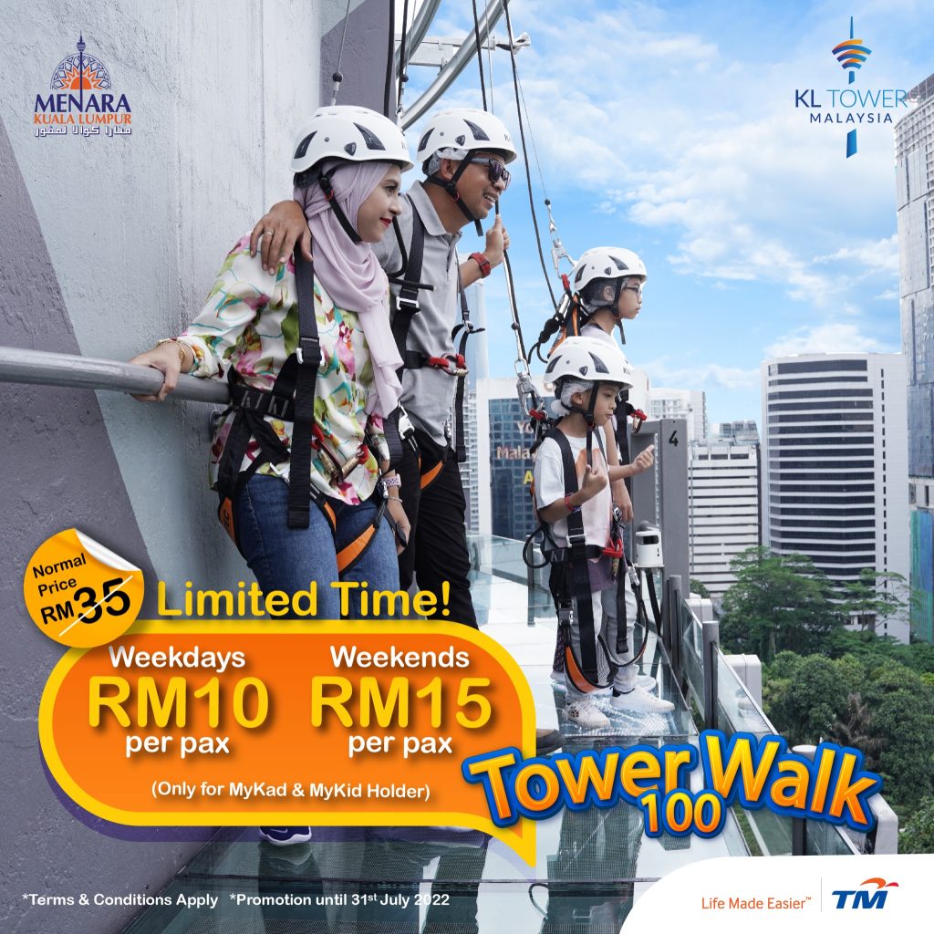 Experience The Thrill Of KL Tower Walk