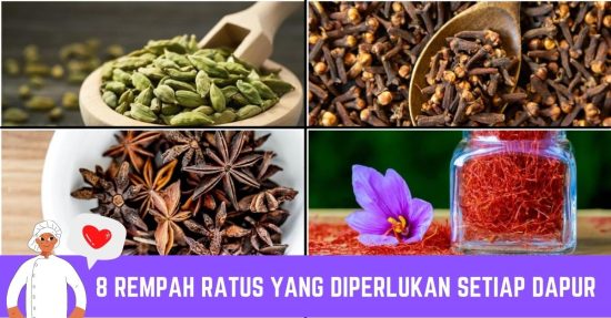 8 Rempah Ratus Yang Diperlukan Setiap Dapur | Faedah Kesihatan Yang ...